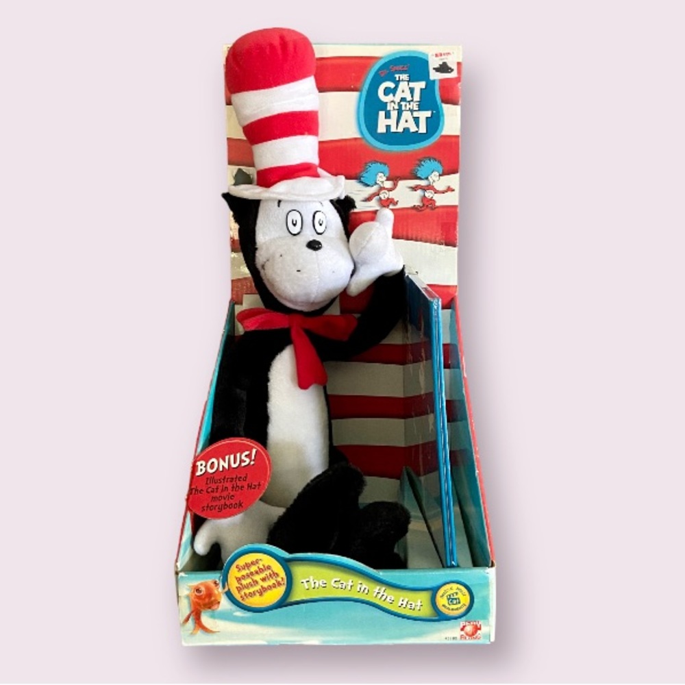 Dr. Suess’ The Cat in the Hat Super-Poseable Plush with Storybook